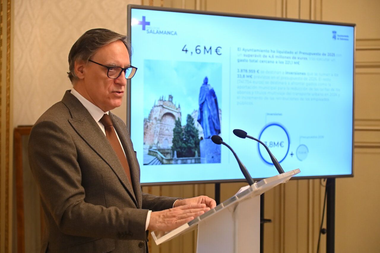 Presentación de inversiones del superávit en Salamanca por el alcalde