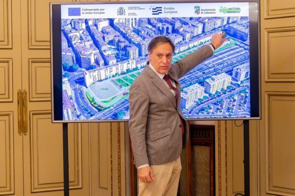 Presentación del nuevo parque público con huertos urbanos en Salamanca