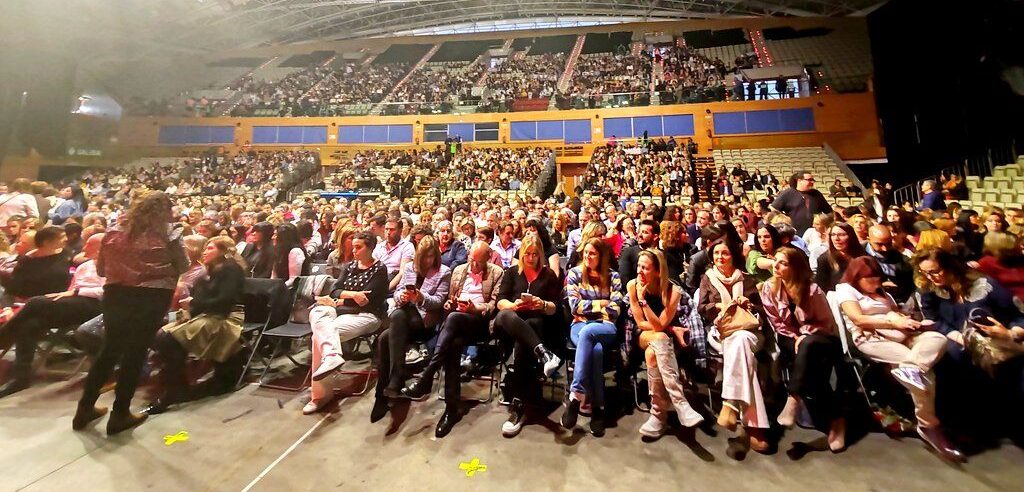 Multitud de personas en el concierto de Sergio Dalma en Salamanca