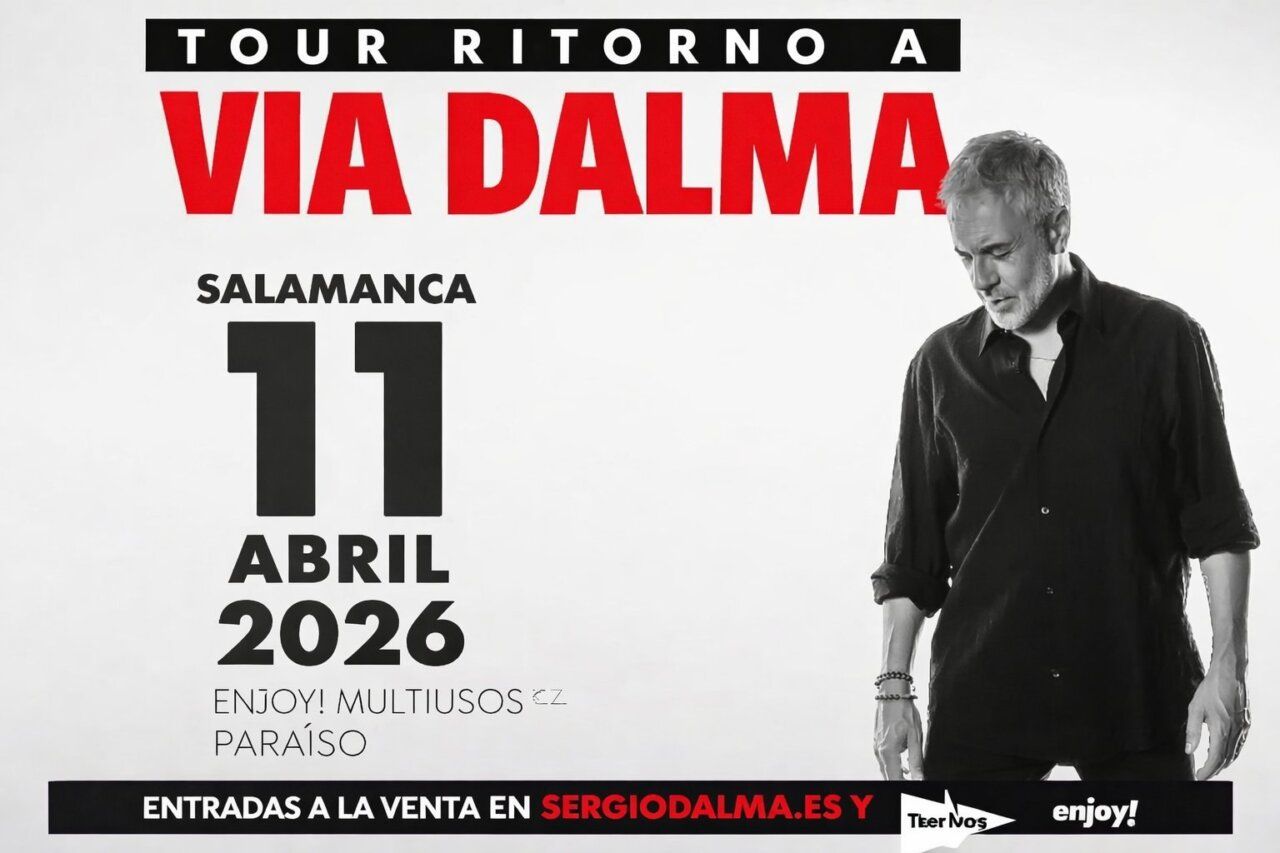 Cartel del concierto de Sergio Dalma en Salamanca el 11 de abril de 2026