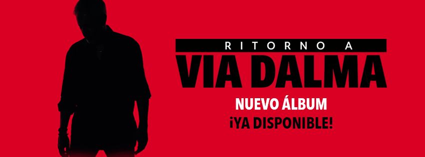 Sergio Dalma promocionando su gira Via Dalma en fondo rojo