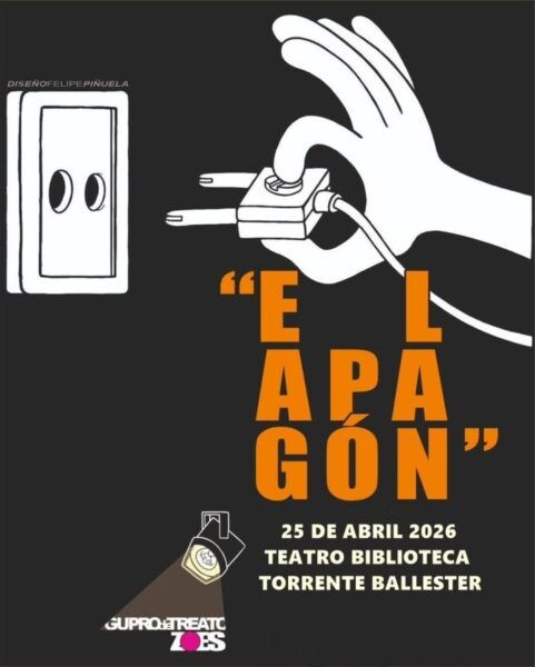 Cartel de la obra El Apagón en el Teatro Torrente Ballester