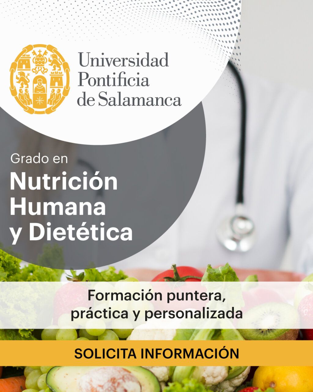 Grado en Nutrición Humana y Dietética de la Universidad Pontificia de Salamanca