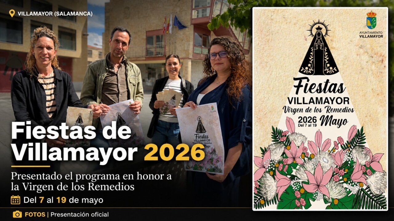 Presentación del programa de fiestas en Villamayor 2026