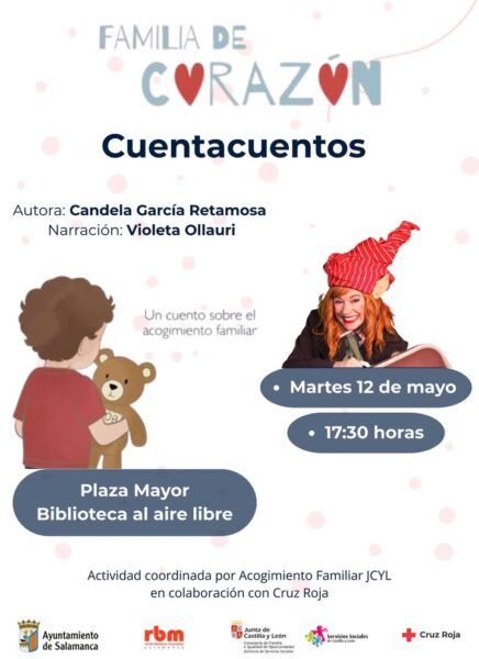 Cuentacuentos sobre el acogimiento familiar en la Feria del Libro de Salamanca