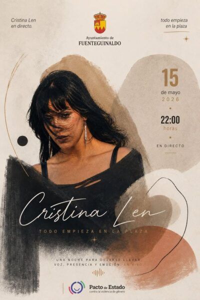 Cartel de la actuación de Cristina Len en Fuenteguinaldo