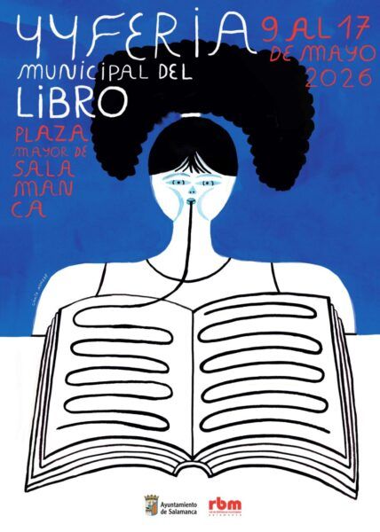 Cartel de la 44 Feria Municipal del Libro en Salamanca