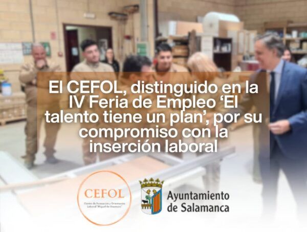 Reconocimiento del CEFOL en la Feria de Empleo en Salamanca