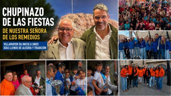 Celebración del chupinazo en las fiestas de Nuestra Señora de los Remedios en Villamayor.