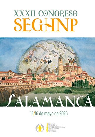 Cartel del XXXII Congreso de Gastroenterología Infantil en Salamanca