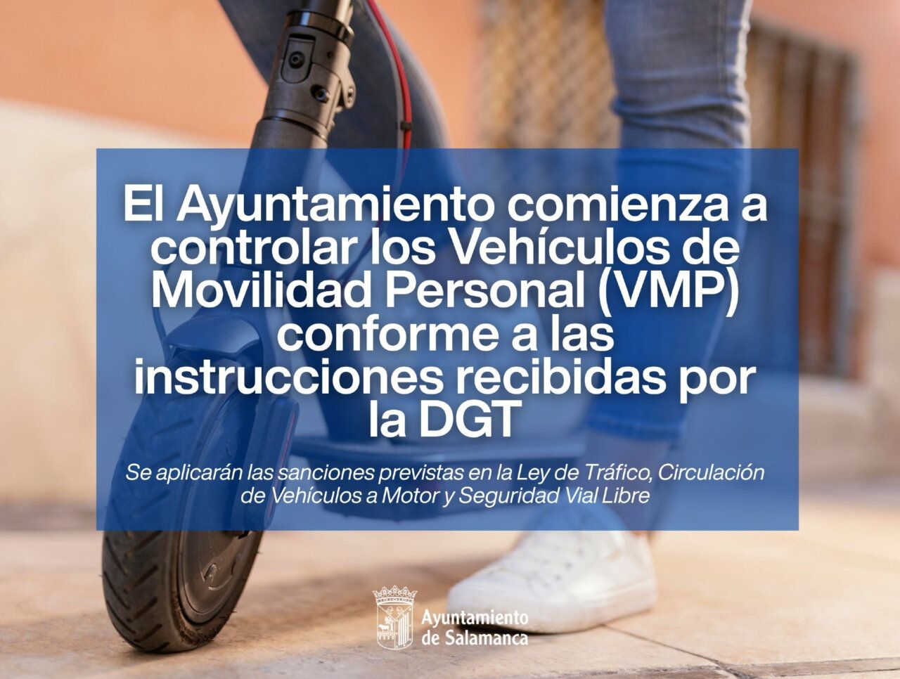 Controles de vehículos de movilidad personal en Salamanca según la DGT