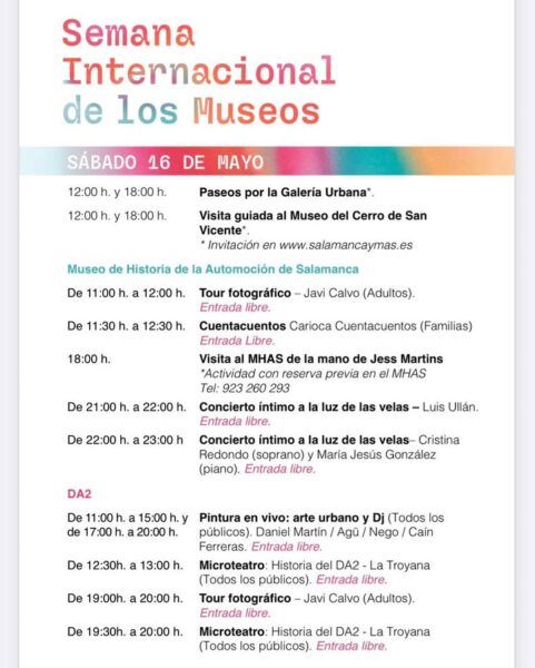 Actividades y entrada gratuita en museos de Salamanca