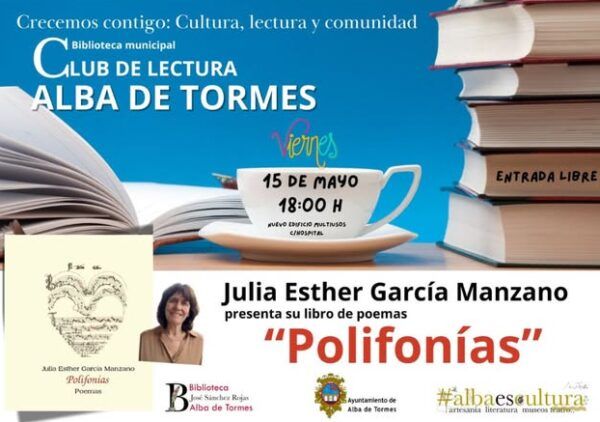 Presentación del libro Polifonías por Julia Esther García Manzano en el Club de Lectura.
