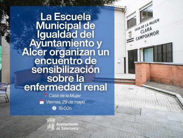 Casa de la Mujer Clara Campoamor en Salamanca, evento sobre enfermedad renal