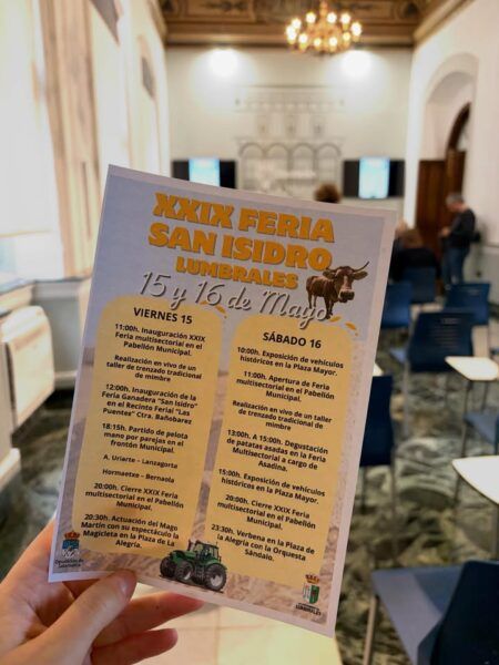 Programa de la XXIX Feria de San Isidro en Lumbrales