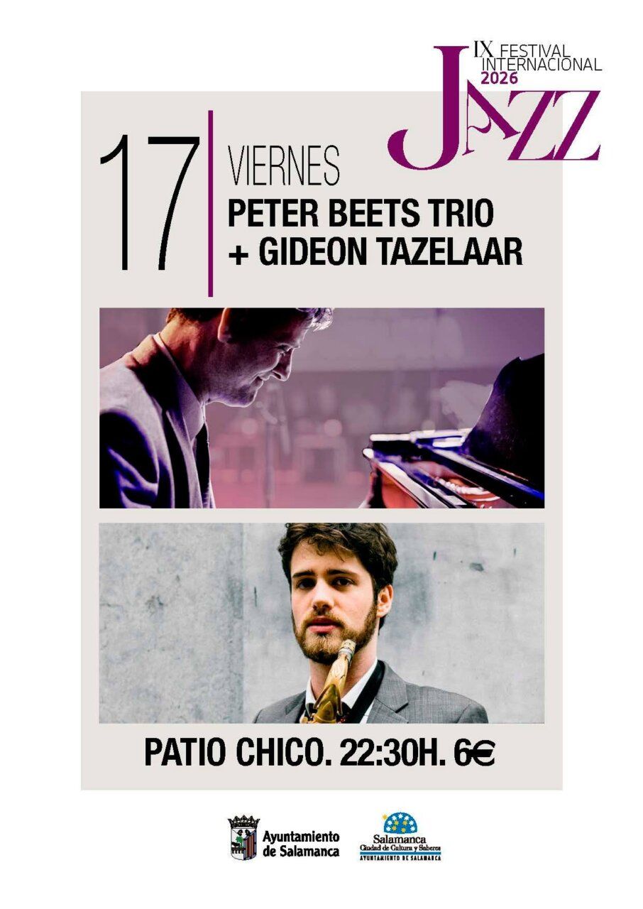 Cartel del Festival Internacional de Jazz en Salamanca con artistas destacados