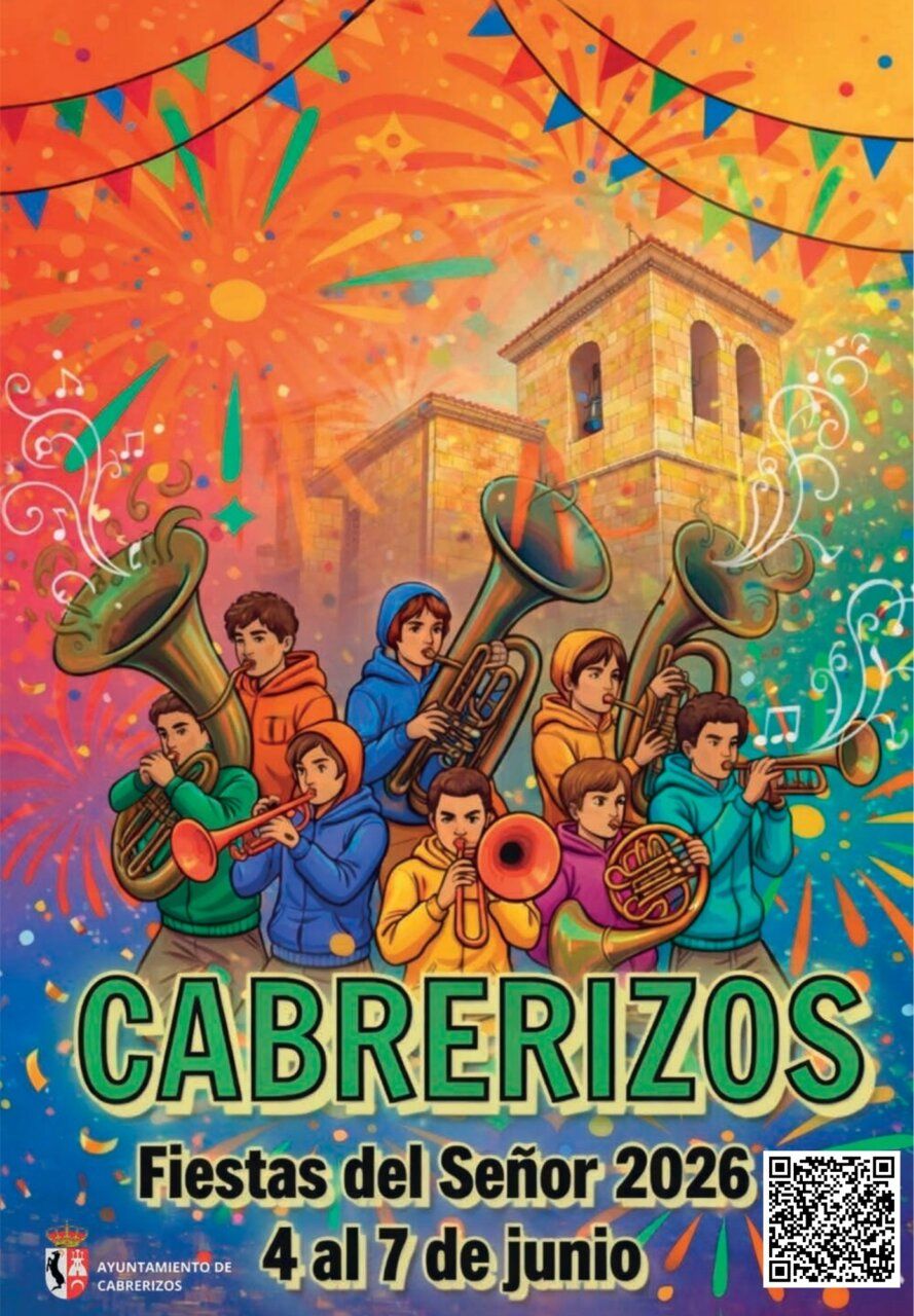Cartel colorido de las Fiestas del Señor en Cabrerizos 2026