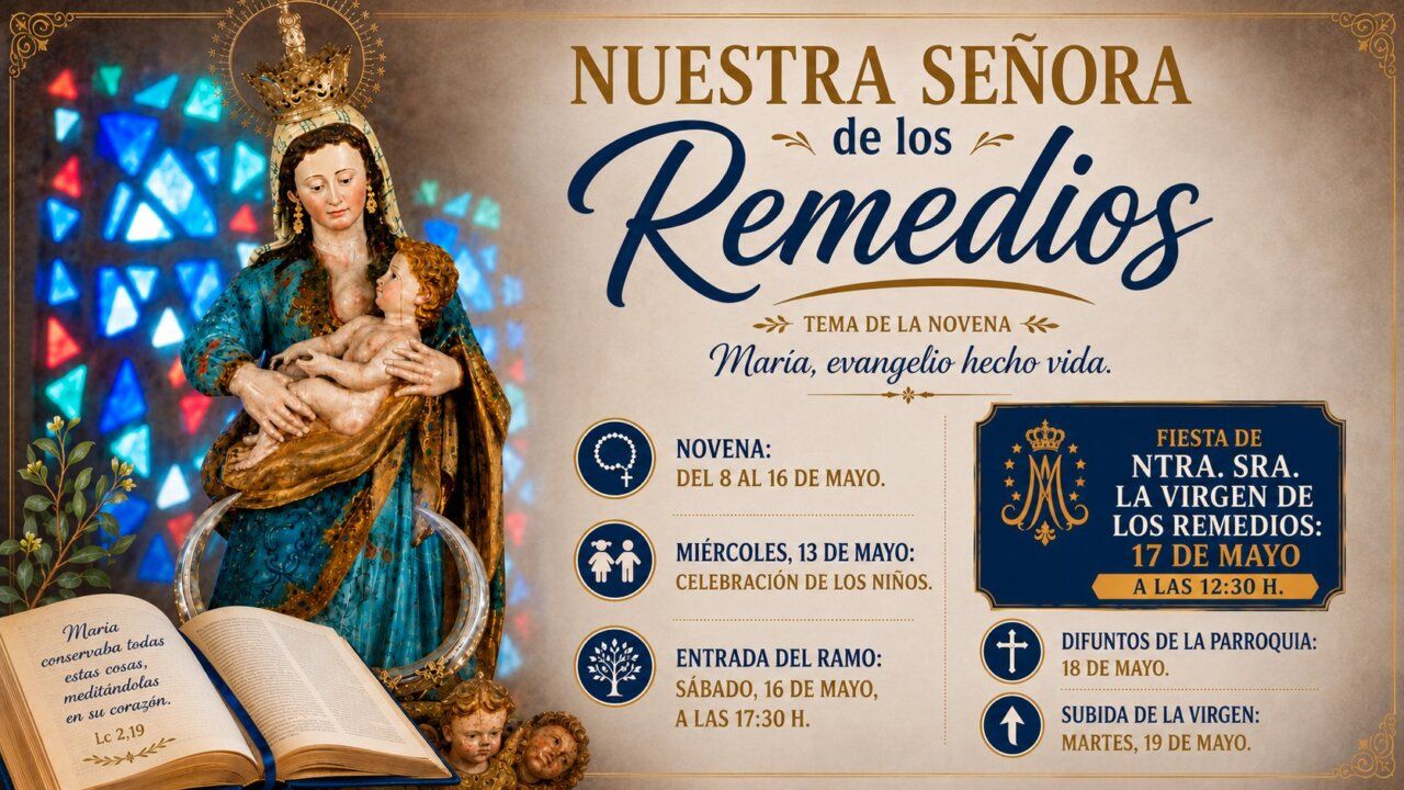 Imagen de la novena en honor a Nuestra Señora de los Remedios en Villamayor.