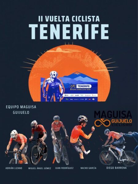 Ciclistas del equipo Maguisa Guijuelo en la II Vuelta Ciclista a Tenerife