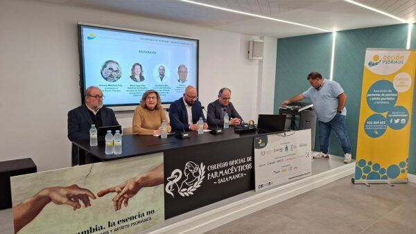 Inauguración de la jornada sobre psoriasis y artritis psoriásica en Salamanca
