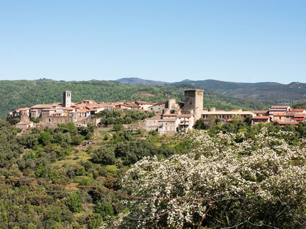 Vista panorámica de Miranda del Castañar en la Sierra de Francia
