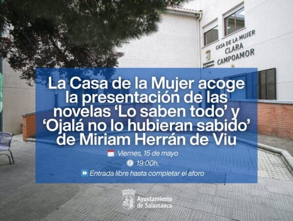 Presentación de novelas en la Casa de la Mujer de Salamanca