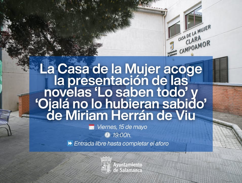 Presentación de novelas en la Casa de la Mujer de Salamanca