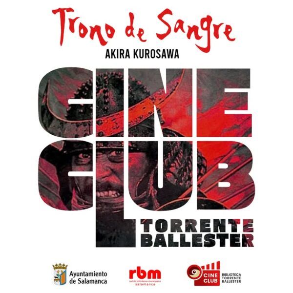 Cartel de la película Trono de Sangre de Akira Kurosawa