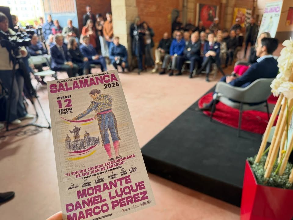 Cartel de la corrida de toros en La Glorieta con Morante y otros toreros