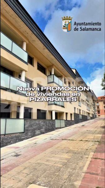 Edificio de nueva promoción de viviendas en Pizarrales, Salamanca.