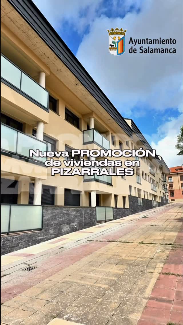 Edificio de nueva promoción de viviendas en Pizarrales, Salamanca.