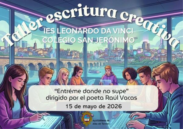 Estudiantes participando en un taller de escritura creativa sobre San Juan de la Cruz