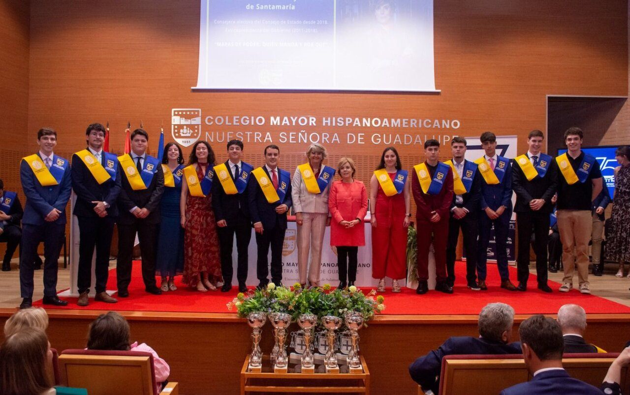 Ceremonia de clausura del curso en el Colegio Mayor Hispanoamericano con Soraya Sáenz de Santamaría