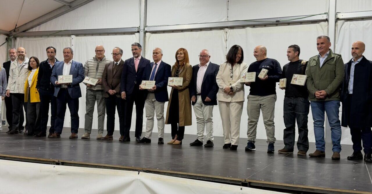 Grupo de premiados en la gala de los V Premios Villamayor 2026