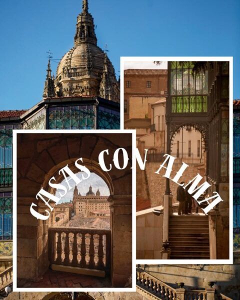 Vista de las Casas con alma en Salamanca, mostrando arquitectura histórica.