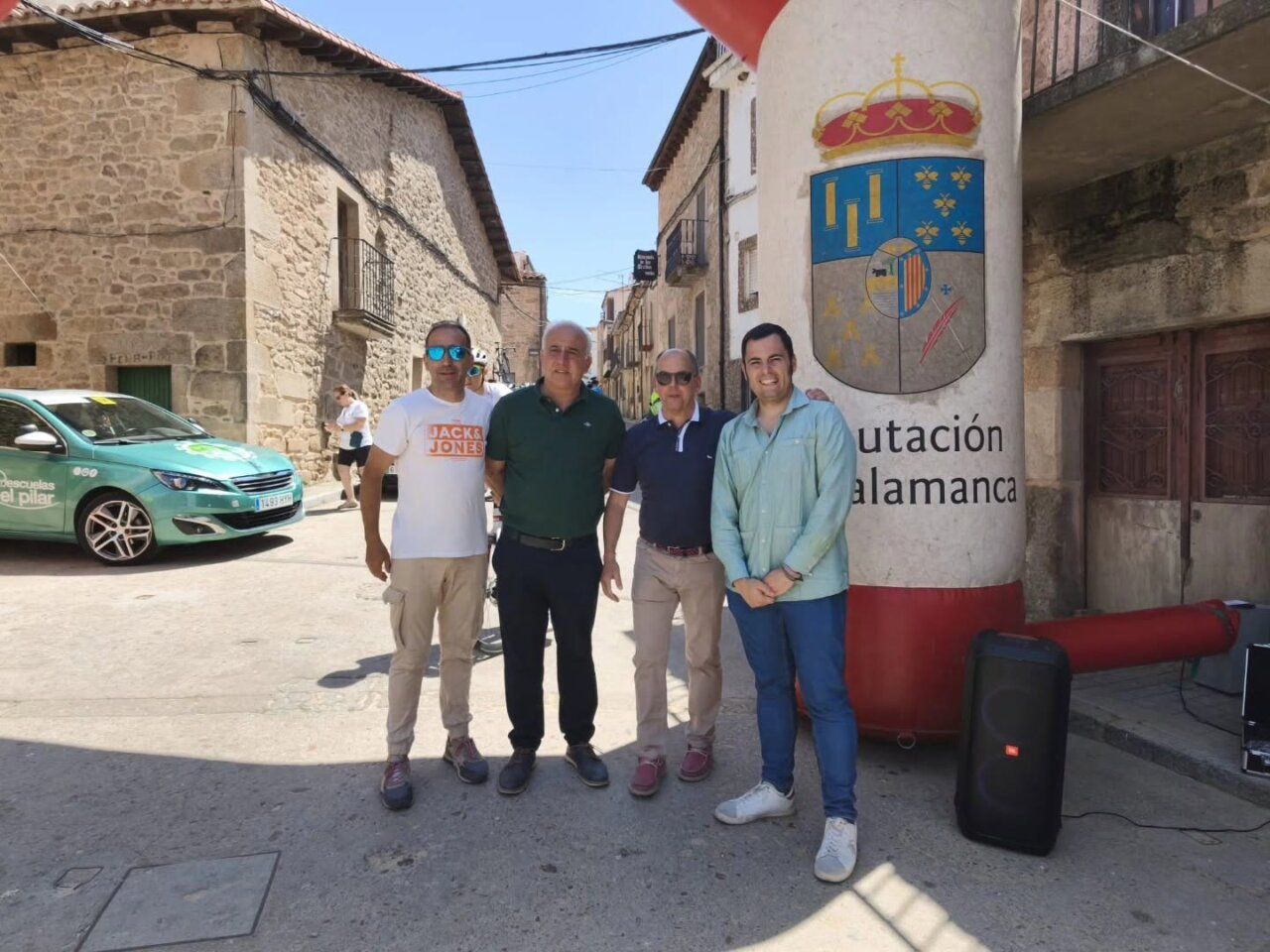 Inauguración de la etapa ciclista entre Aldeadávila de la Ribera y Ciudad Rodrigo