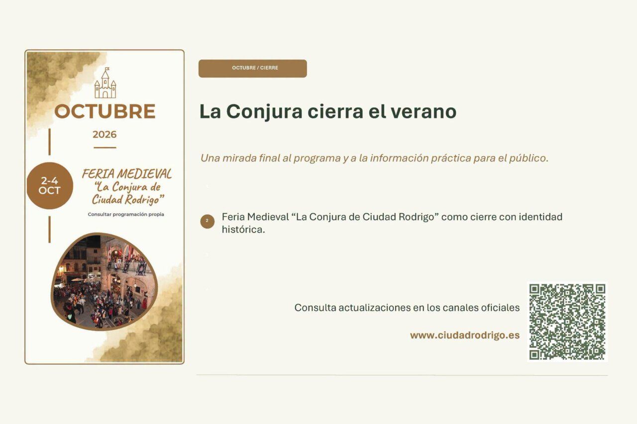 Cartel de la Feria Medieval La Conjura de Ciudad Rodrigo