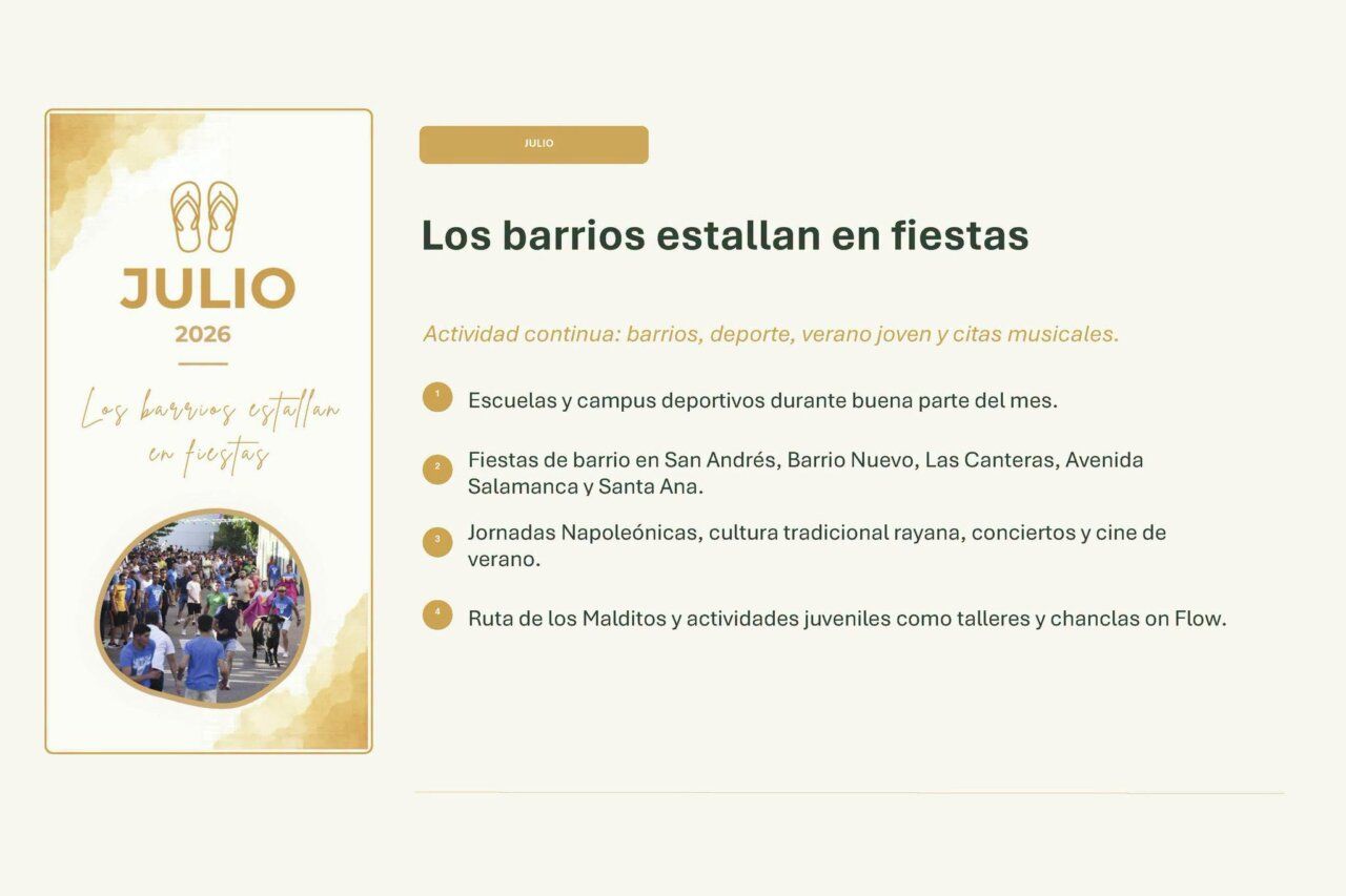 Fiestas y actividades en Ciudad Rodrigo durante el verano de 2026