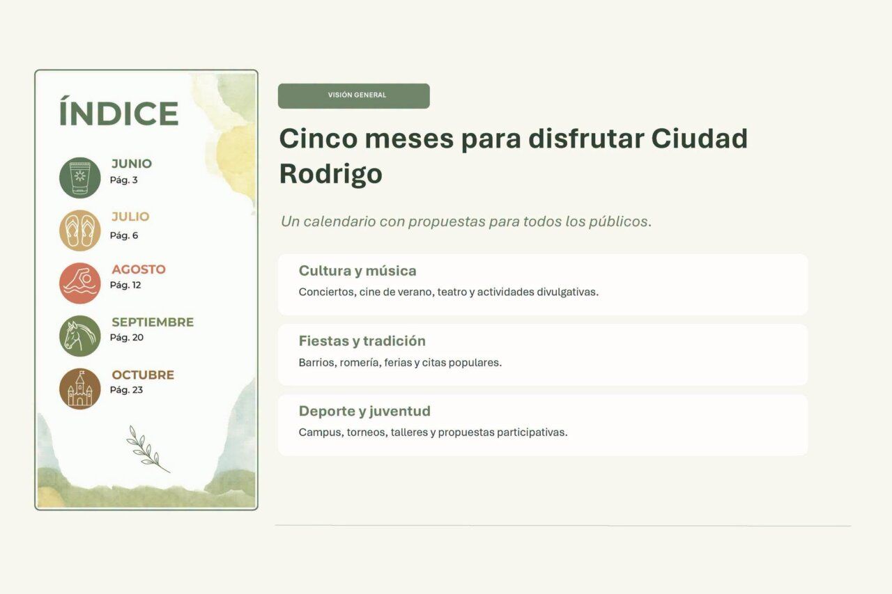 Presentación de actividades culturales y deportivas en Ciudad Rodrigo