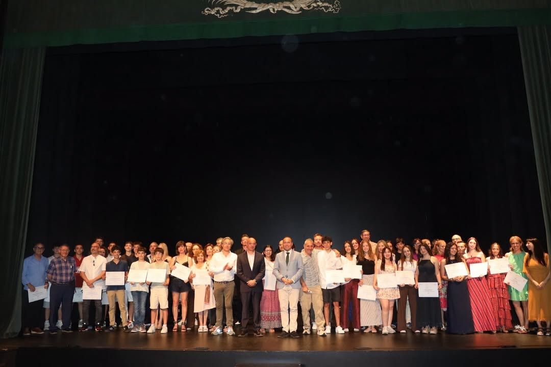 Ceremonia de entrega de diplomas en la Escuela Municipal de Música y Danza de Salamanca