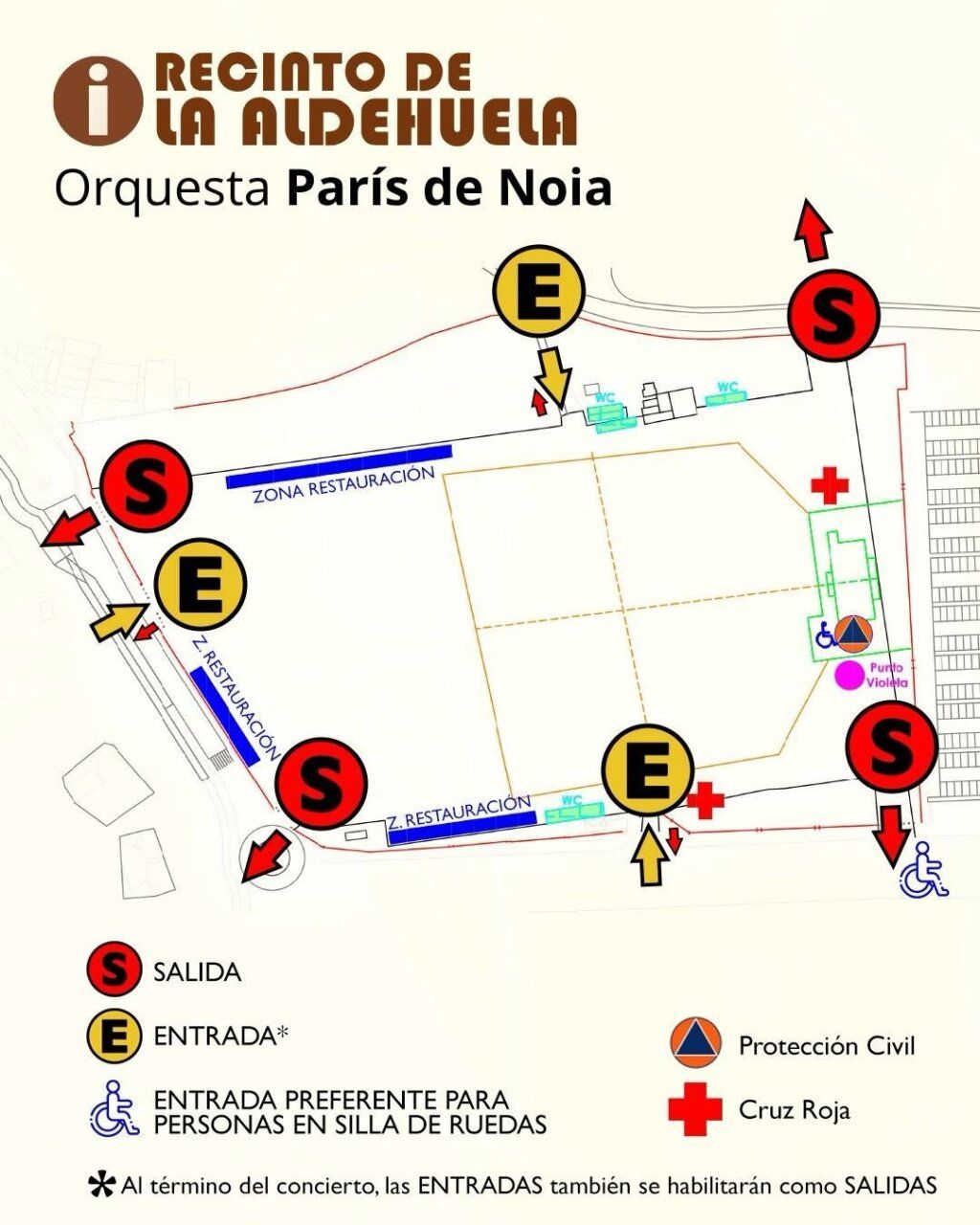 Mapa del recinto de La Aldehuela para las Ferias y Fiestas de San Juan de Sahagún