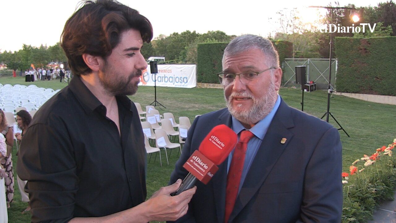 José Álvarez Carbajosa durante una entrevista en un evento