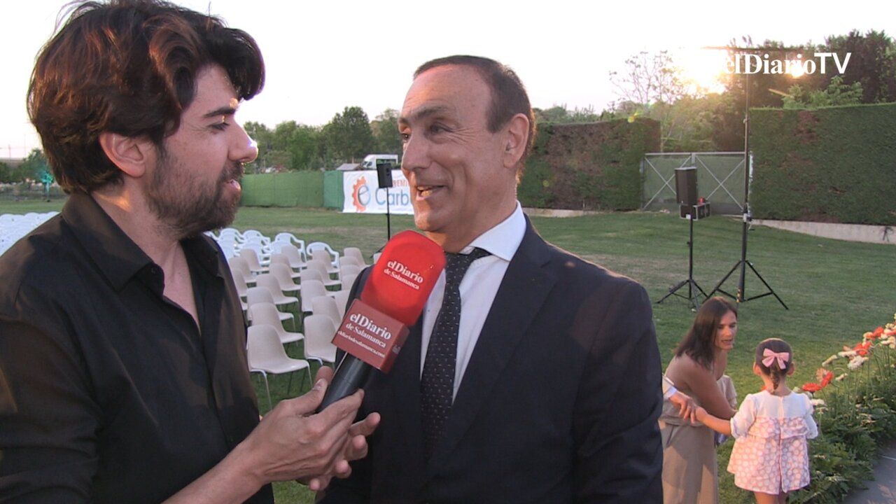 Pedro Samuel Martín hablando sobre el desarrollo económico de Carbajosa de la Sagrada