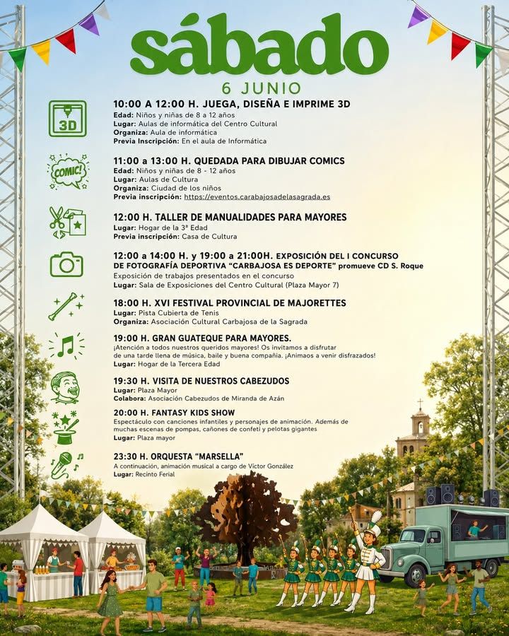Actividades programadas para las Fiestas del Señor en Carbajosa de la Sagrada