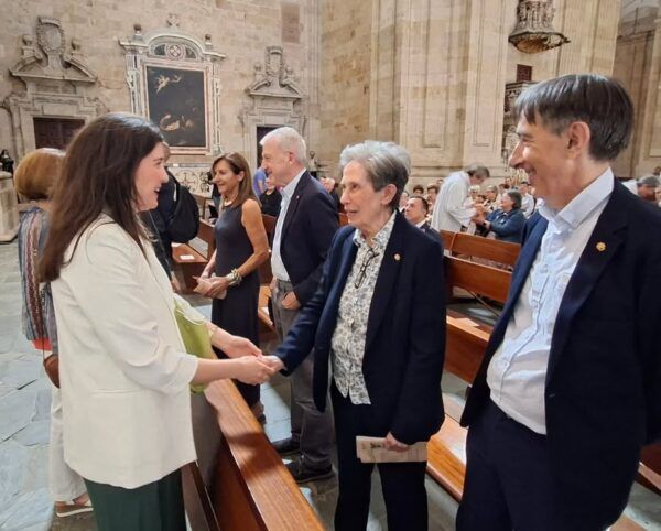 La concejala Miryam Rodríguez en el Día de la Caridad en Salamanca