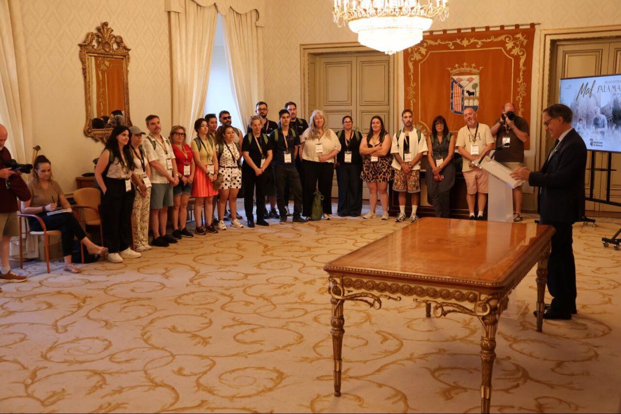 Participantes del certamen Mejor Artesano Florista en Salamanca