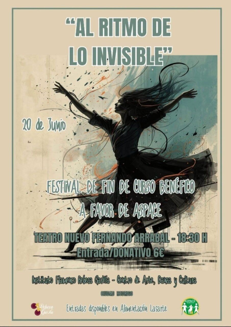 Cartel del festival de fin de curso en Ciudad Rodrigo