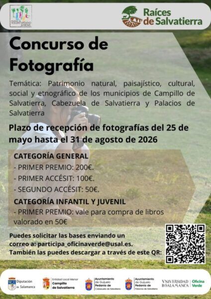 Cartel del concurso de fotografía Raíces de Salvatierra 2026