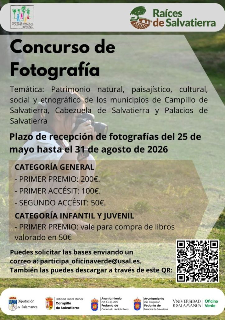 Cartel del concurso de fotografía Raíces de Salvatierra 2026