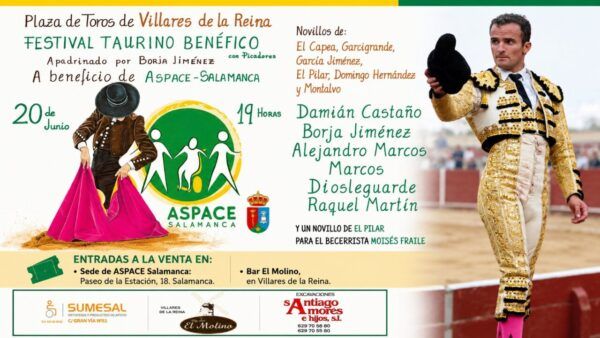 Damián Castaño en un evento taurino solidario en Salamanca